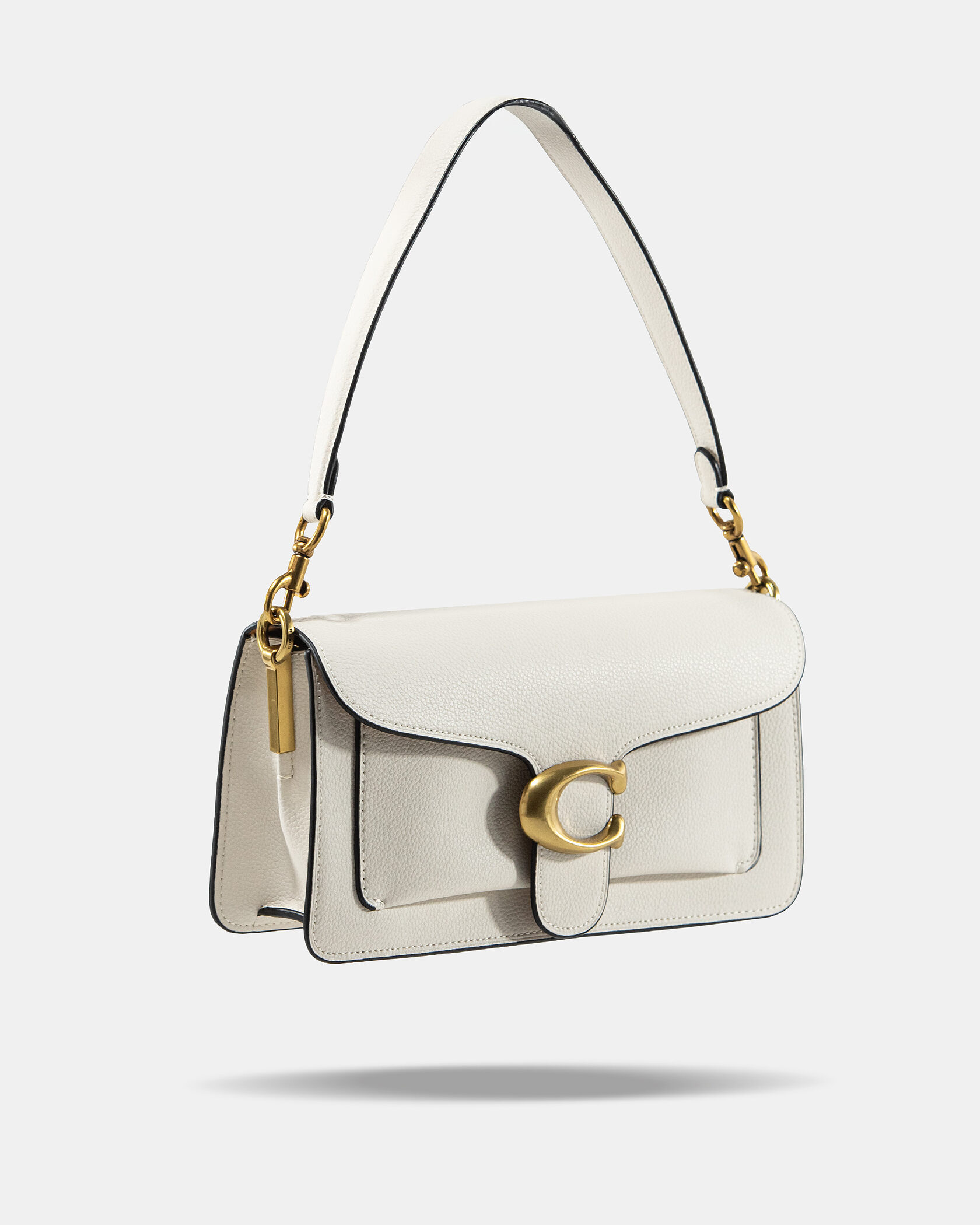 Coach Tabby Small Shoulder Bag in White Leather - 5