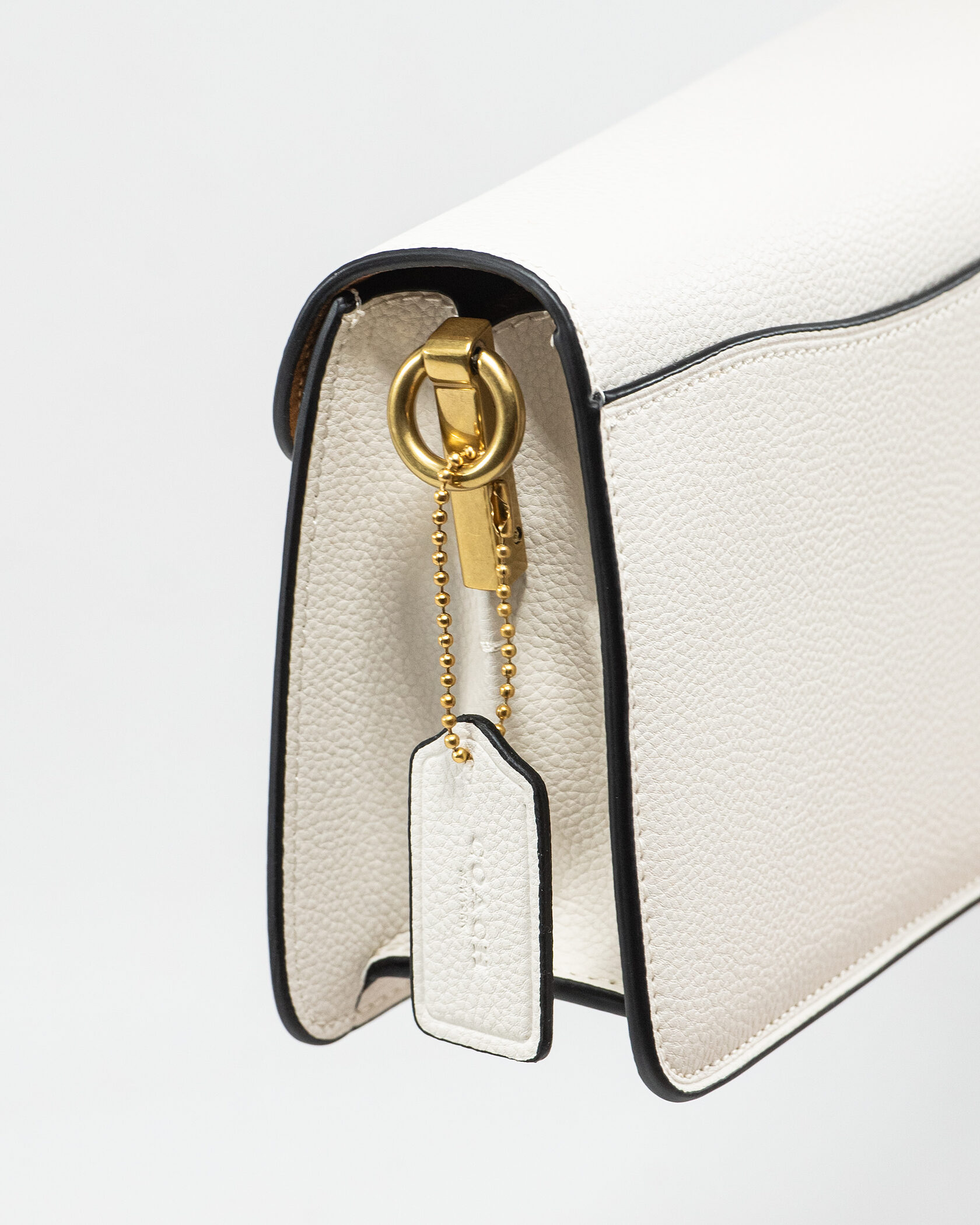 Coach Tabby Small Shoulder Bag in White Leather - 8