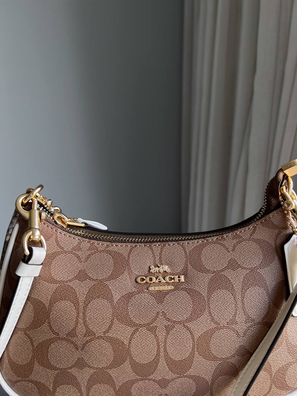 Coach Teri Shoulder Bag In Signature Canvas - 10