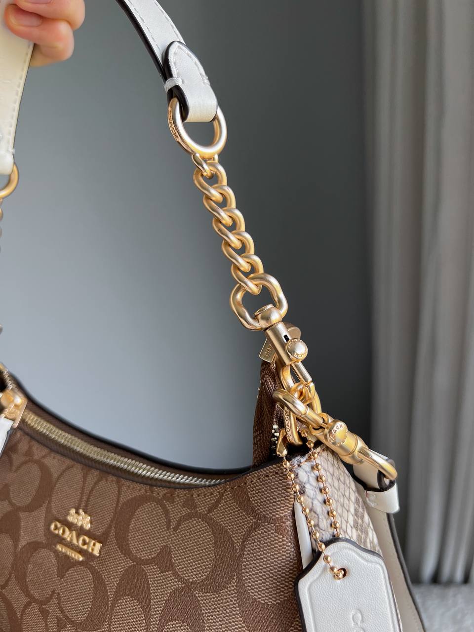 Coach Teri Shoulder Bag In Signature Canvas - 12