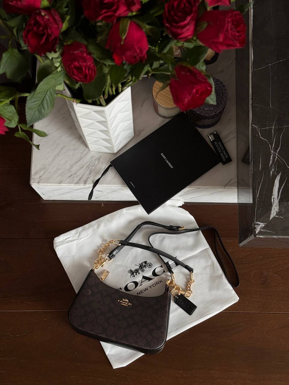 Coach Teri Shoulder Bag In Signature Canvas - 5