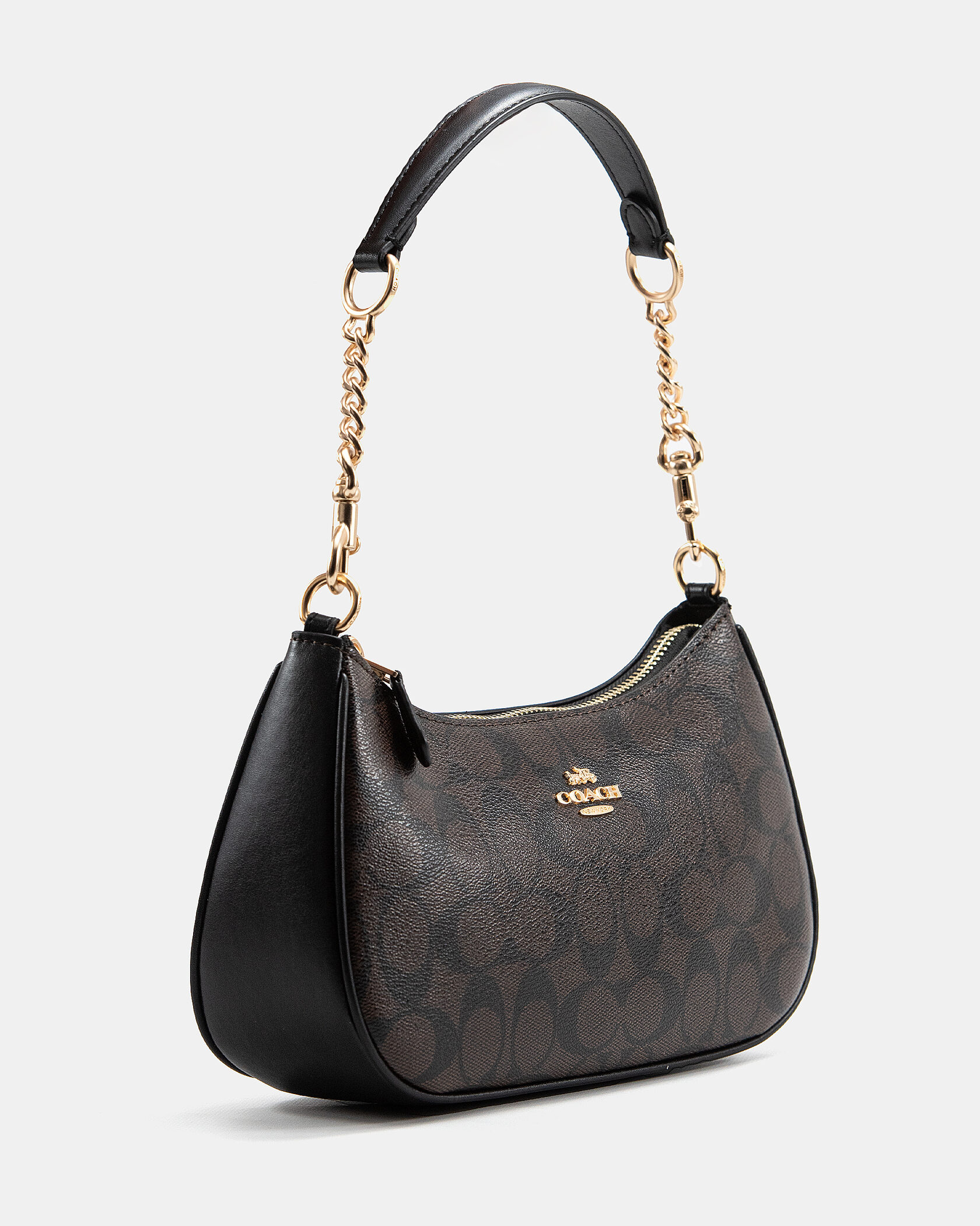 Coach Teri Shoulder Bag In Signature Canvas With Chain Strap - 5