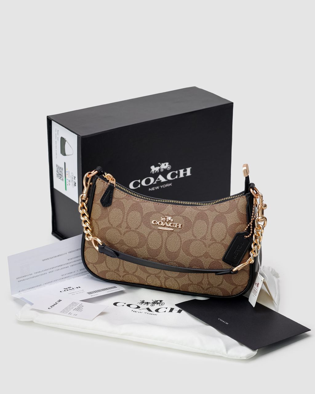 Coach Teri Shoulder Bag In Signature Canvas - 4