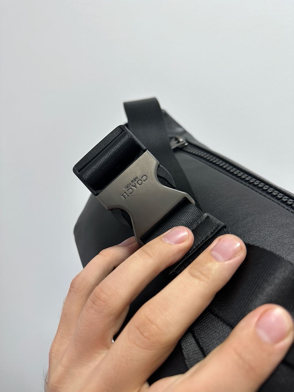 Coach Track Belt Bag Grey/Black - 13