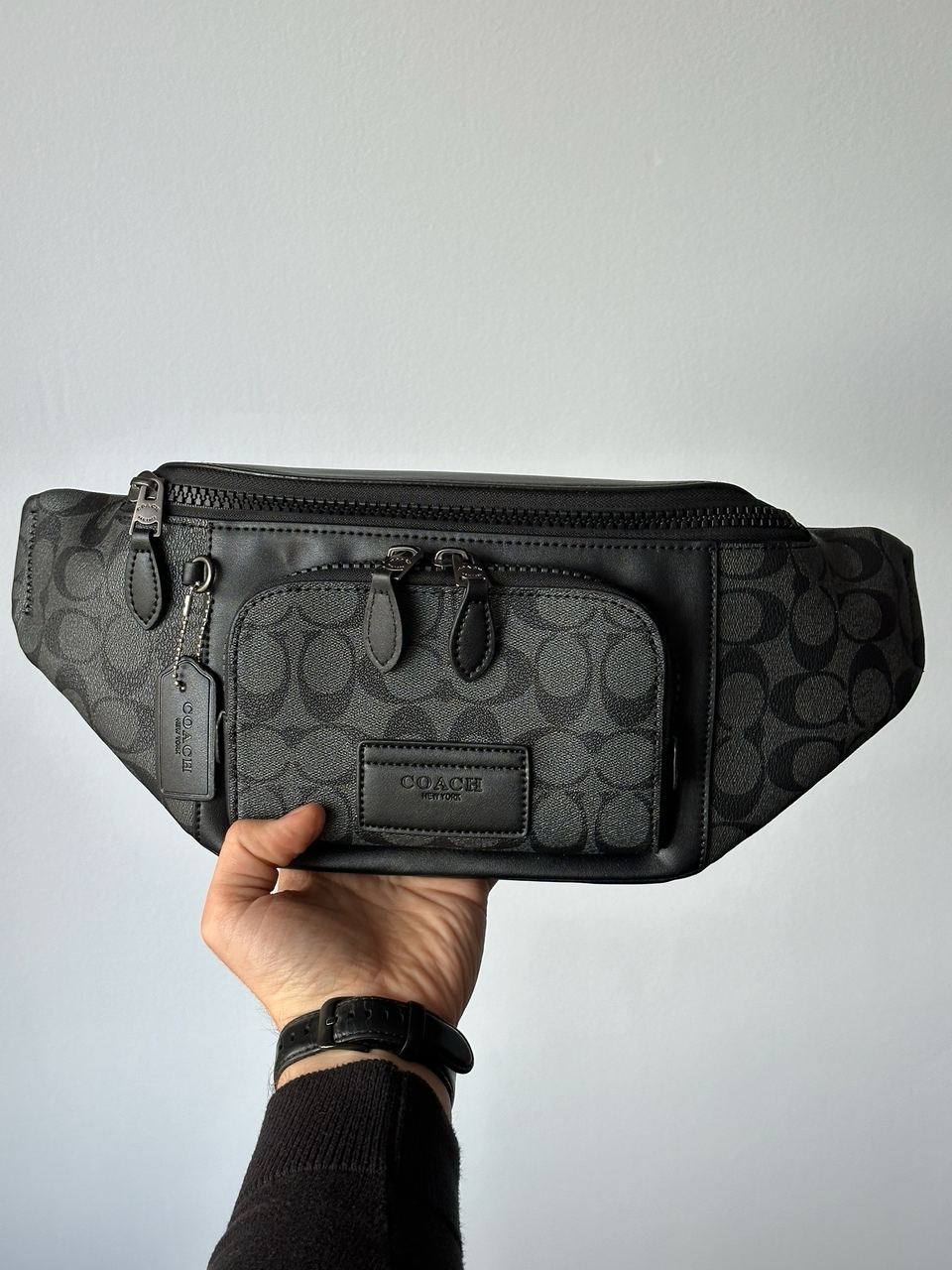 Coach Track Belt Bag Grey - 10