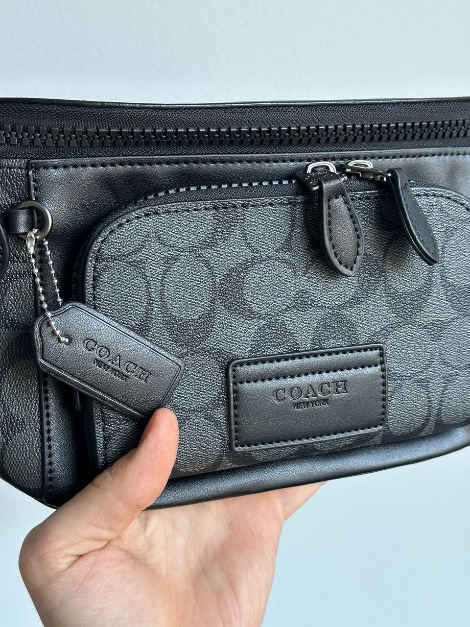 Coach Track Belt Bag Grey - 12
