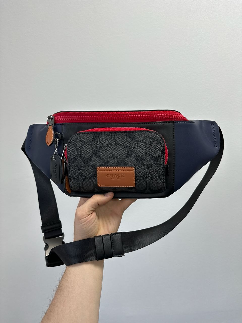 Coach Track Belt Bag in Colorblock - 3