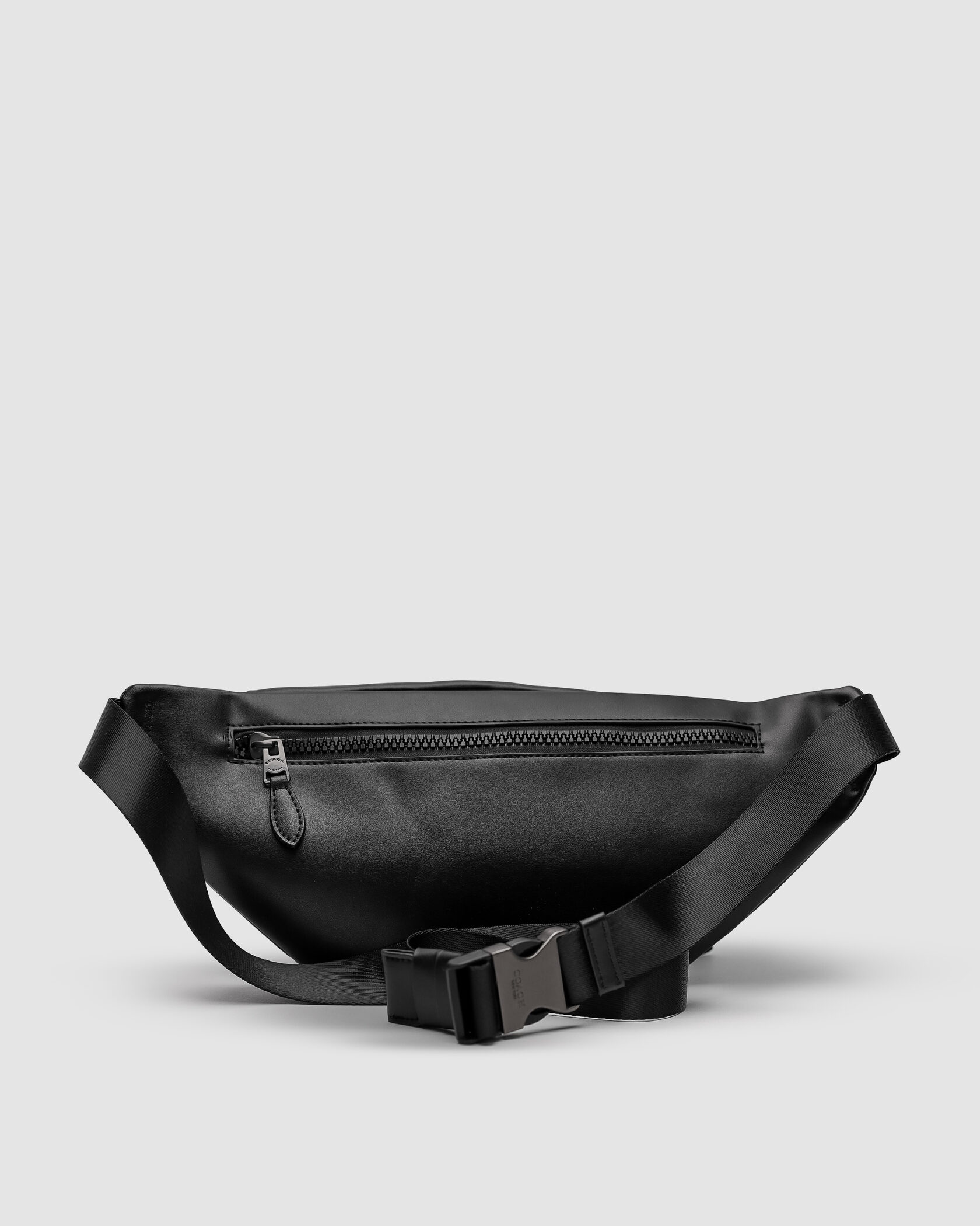 Coach Track Belt Bag Smooth Skin Black - 5