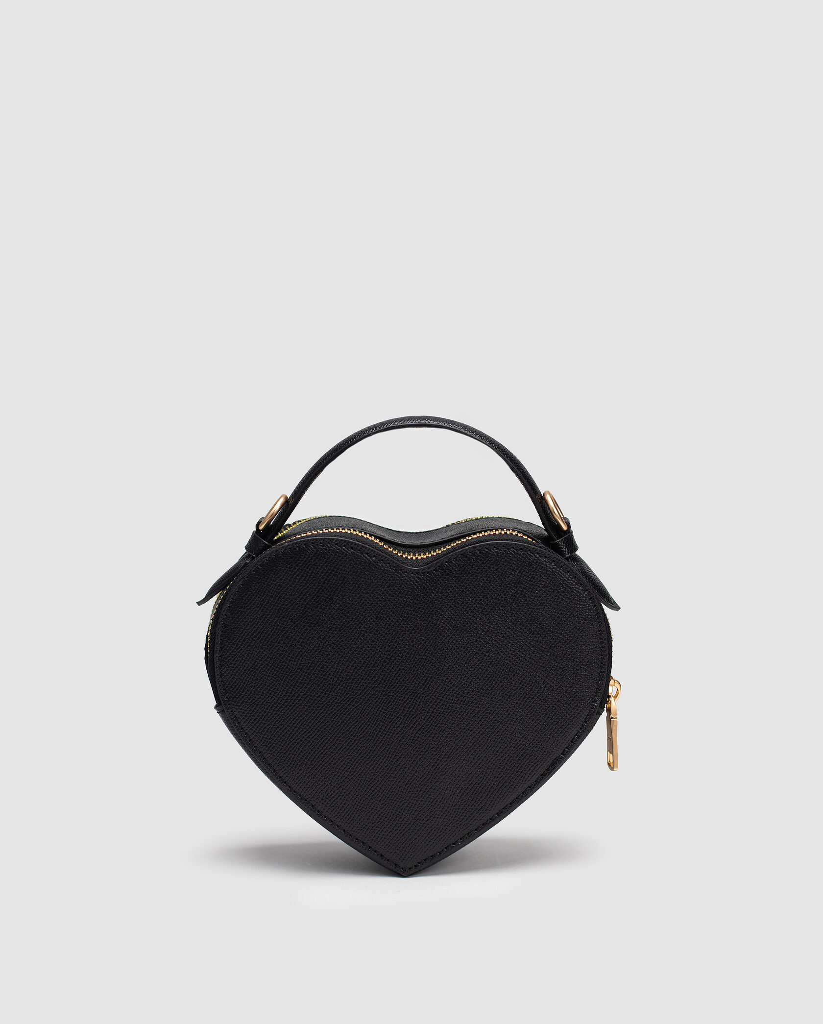 Coach Valentine's Black Crossgrain Leather Heart Crossbody Bag - 3