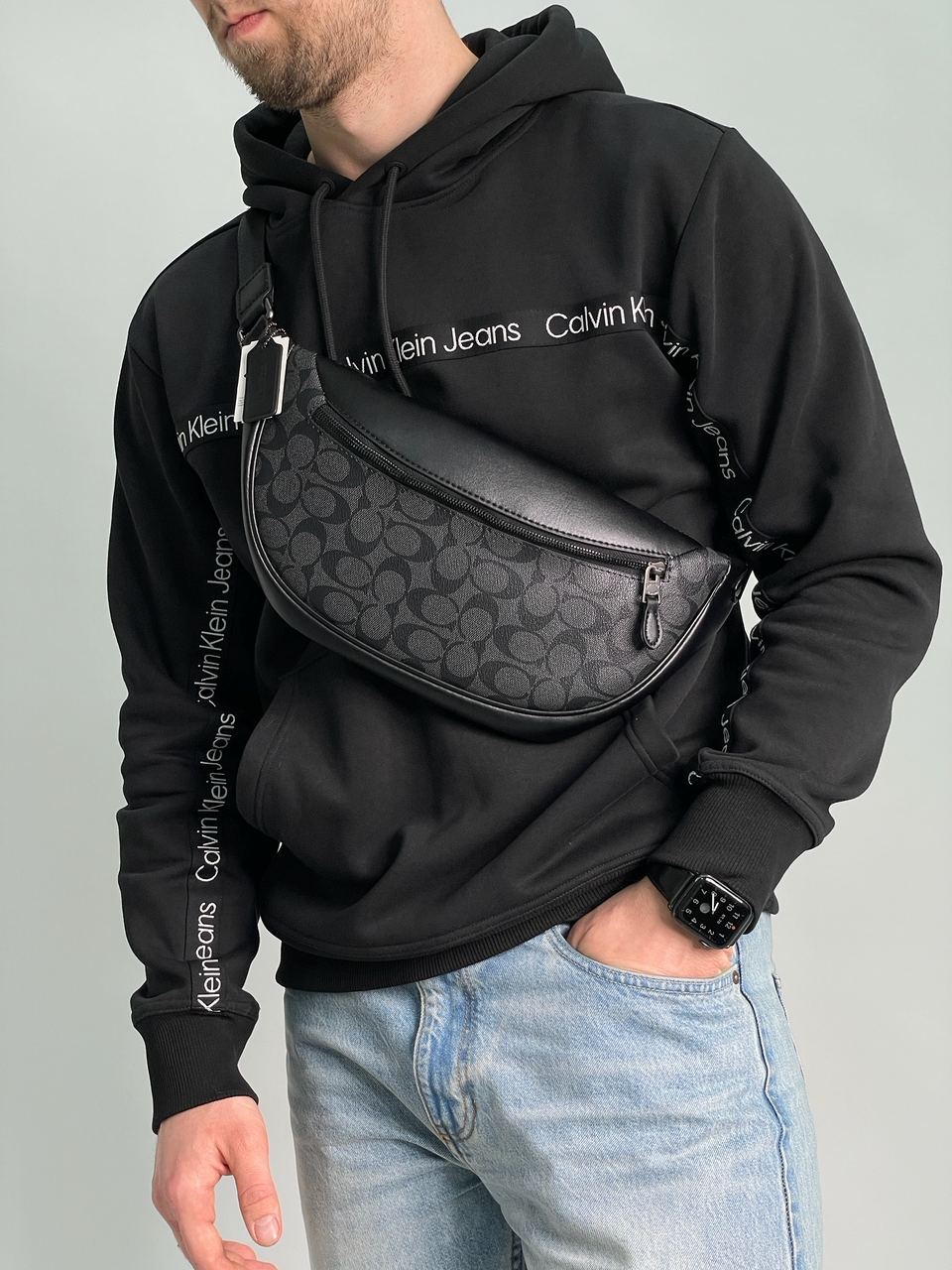 Coach Warren Belt Bag Grey - 5