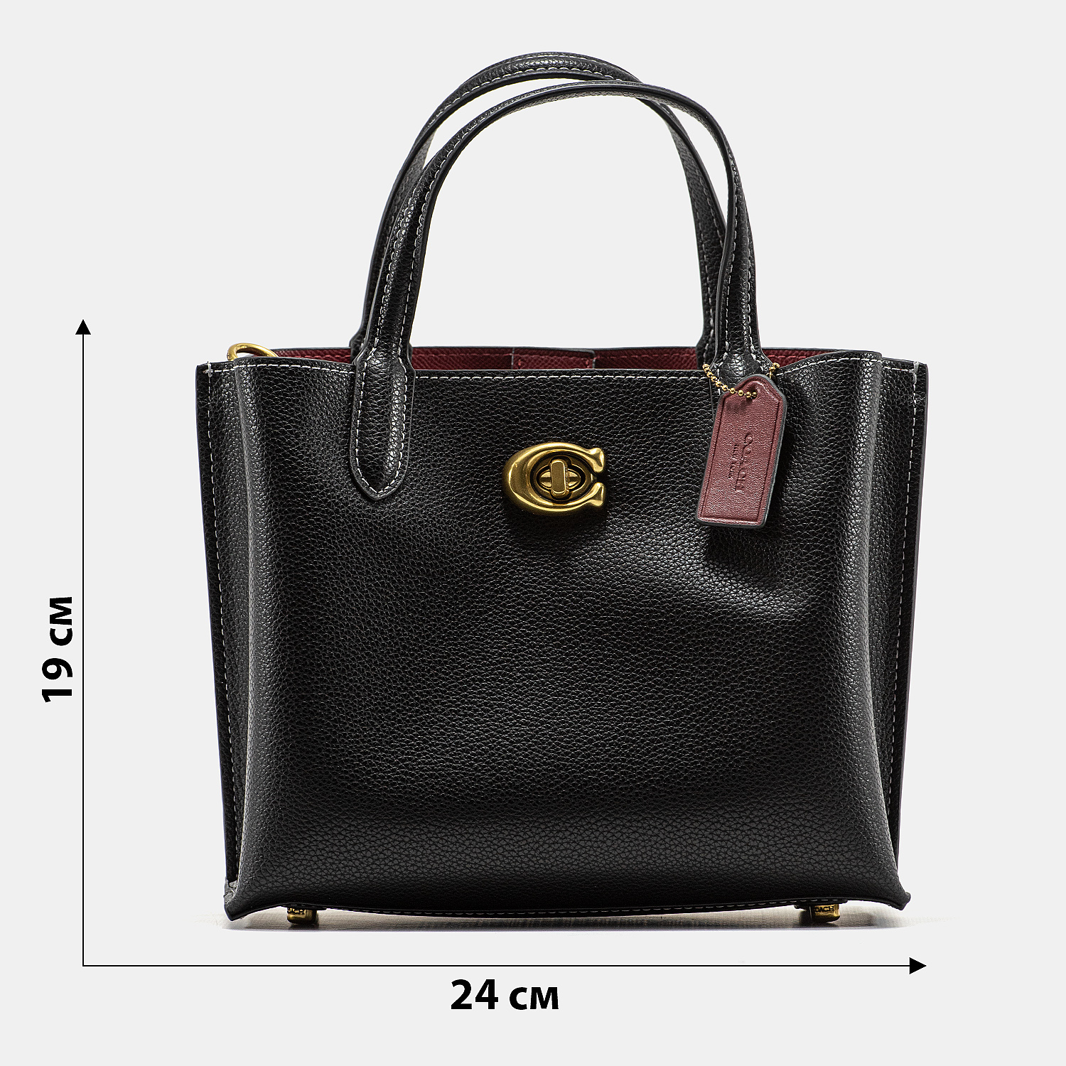 Coach Willow Tote 24 In Black - 3