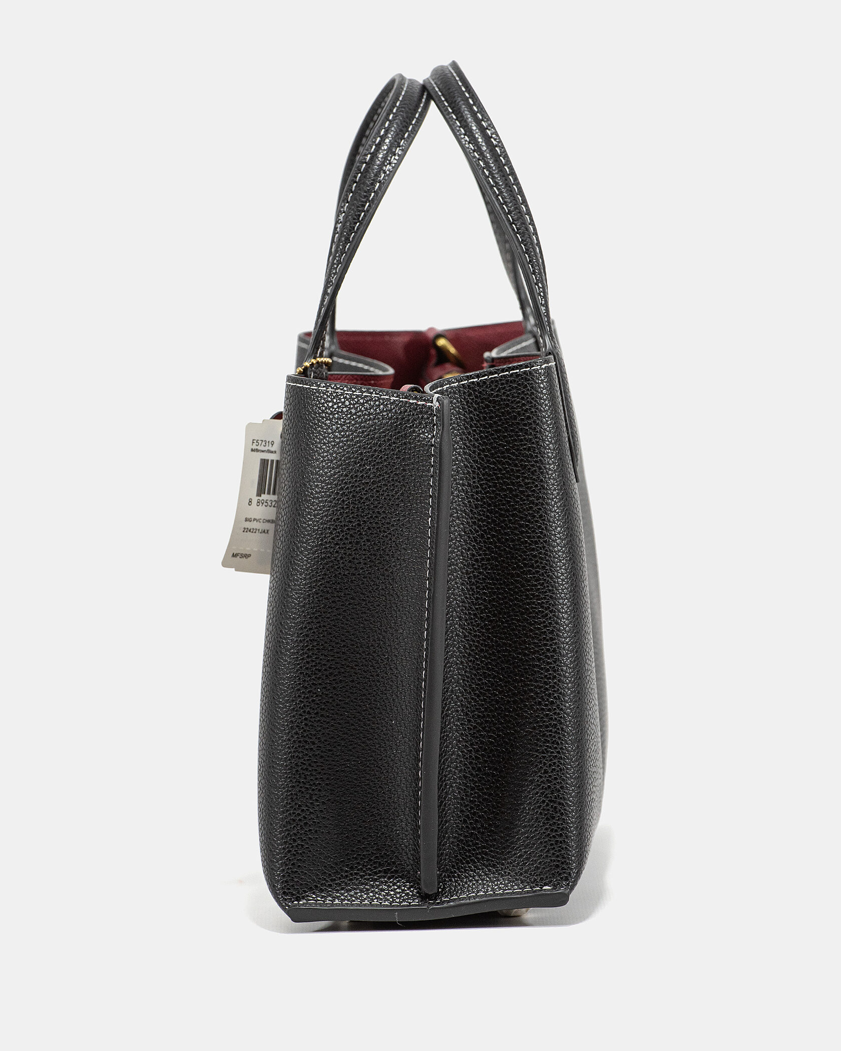 Coach Willow Tote 24 In Black - 7