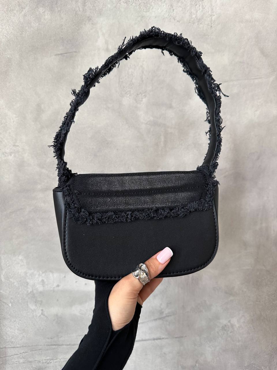 Diesel 1DR Iconic Shoulder Bag Black/White - 3