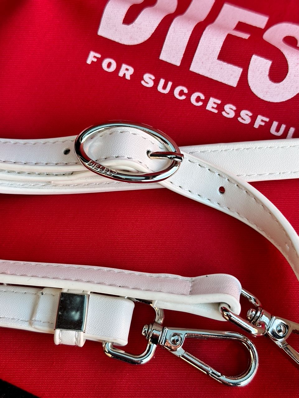 DIESEL 1DR Iconic Shoulder Bag White - 21