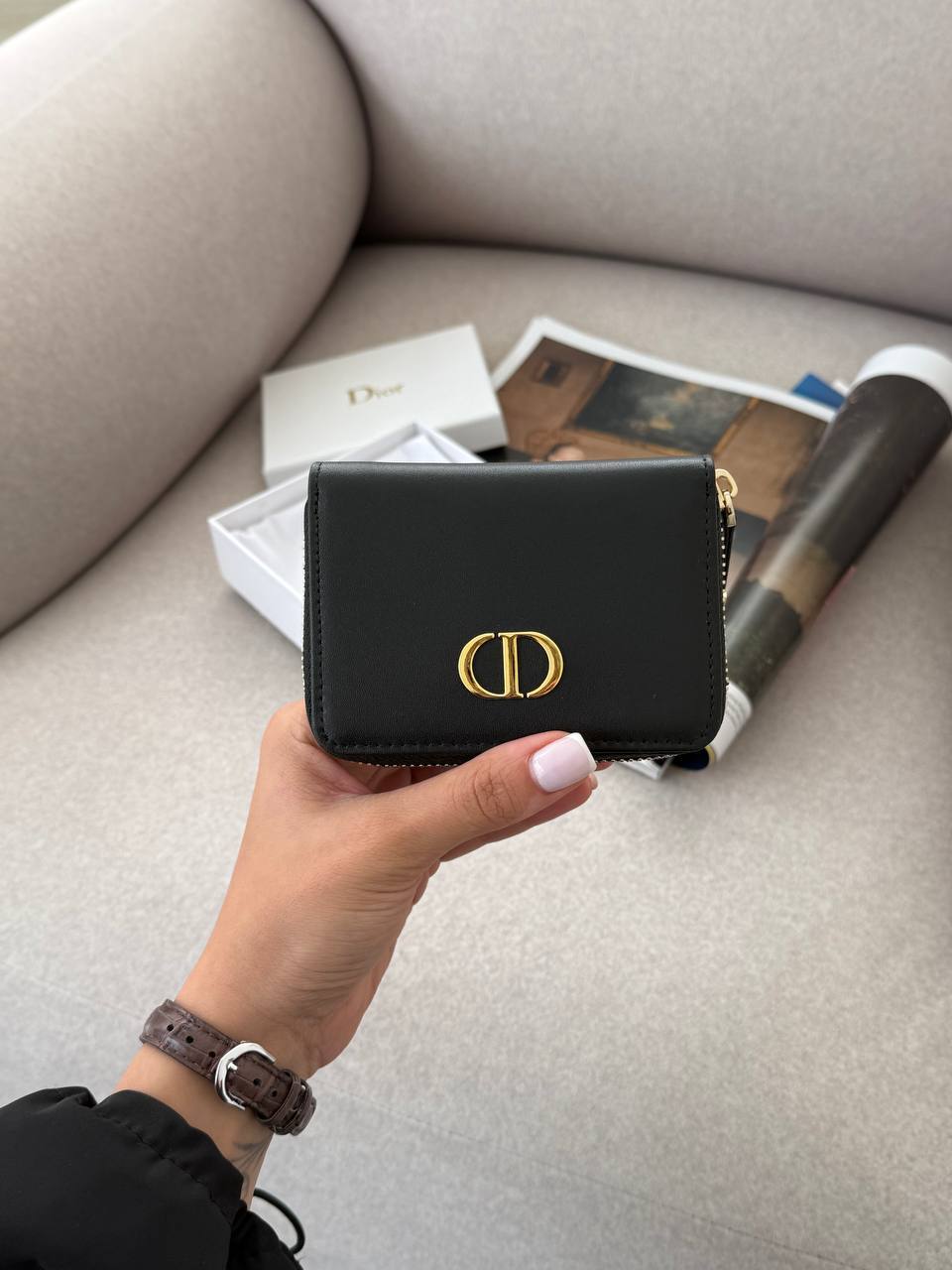 Dior 30 Montaigne Dahlia Wallet