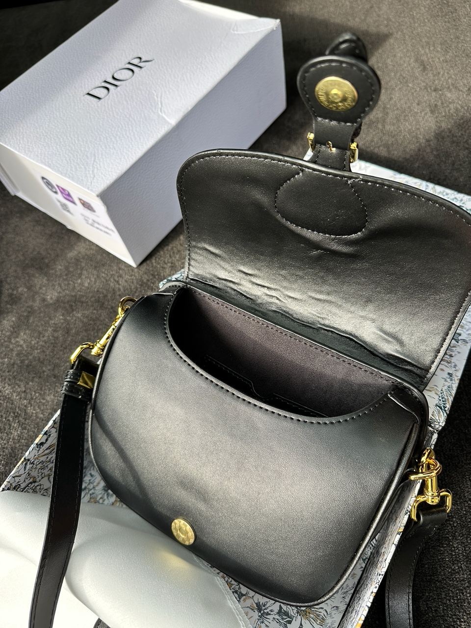 Dior Bobby Bag Black Smooth Skin - 25