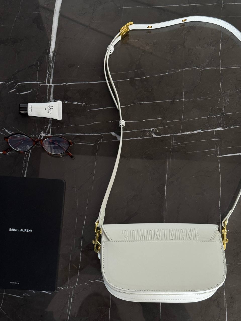 Dior Bobby East-West Mini Bag in White Calfskin - 11
