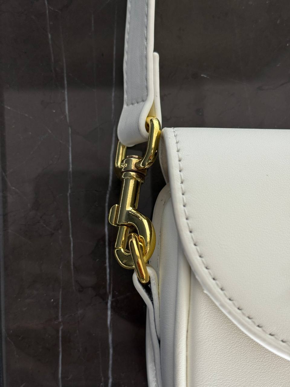 Dior Bobby East-West Mini Bag in White Calfskin - 15