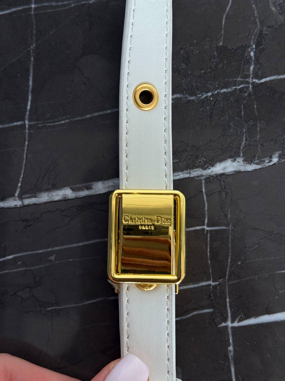 Dior Bobby East-West Mini Bag in White Calfskin - 16