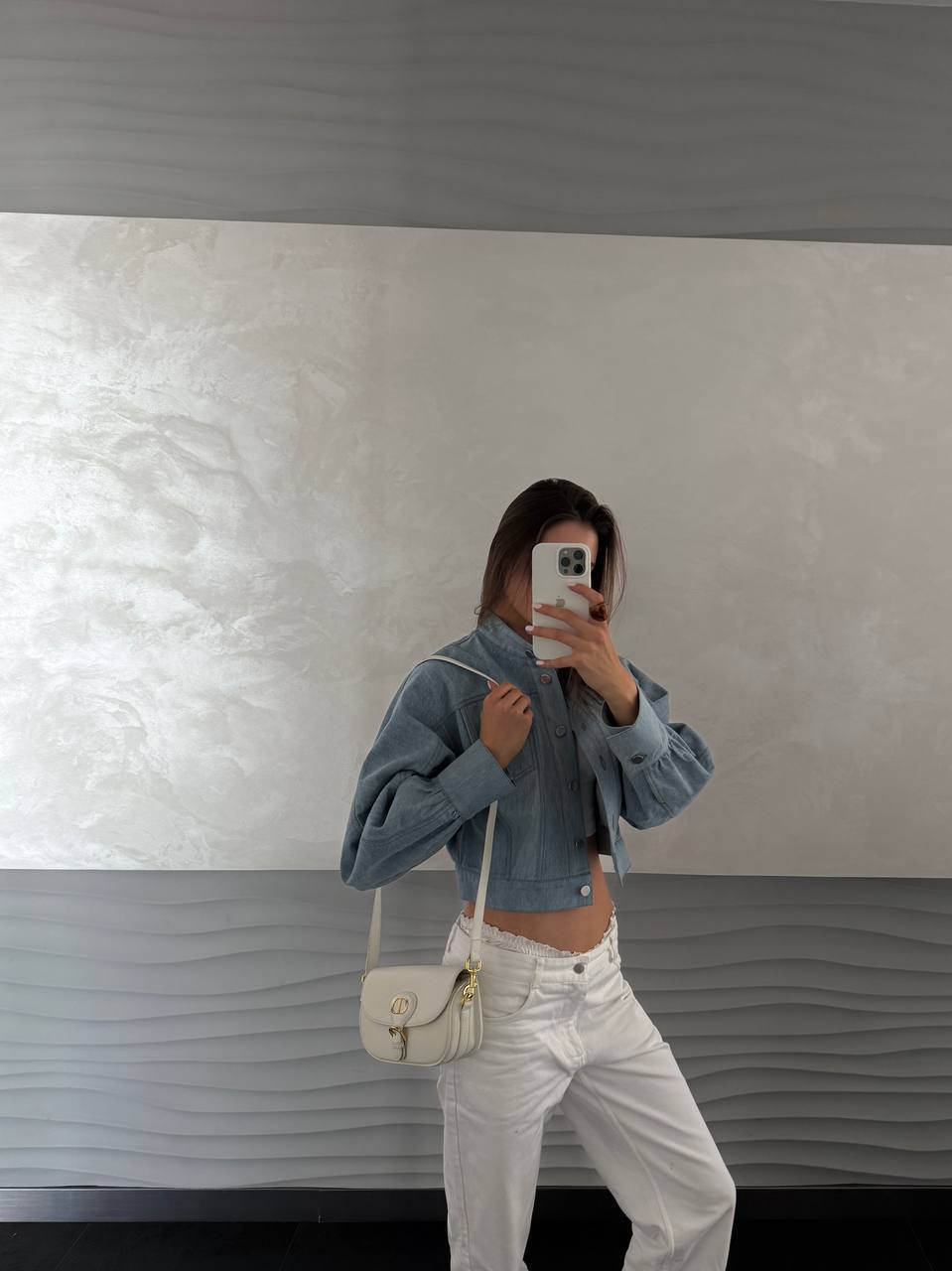 Dior Bobby East-West Mini Bag in White Calfskin - 8