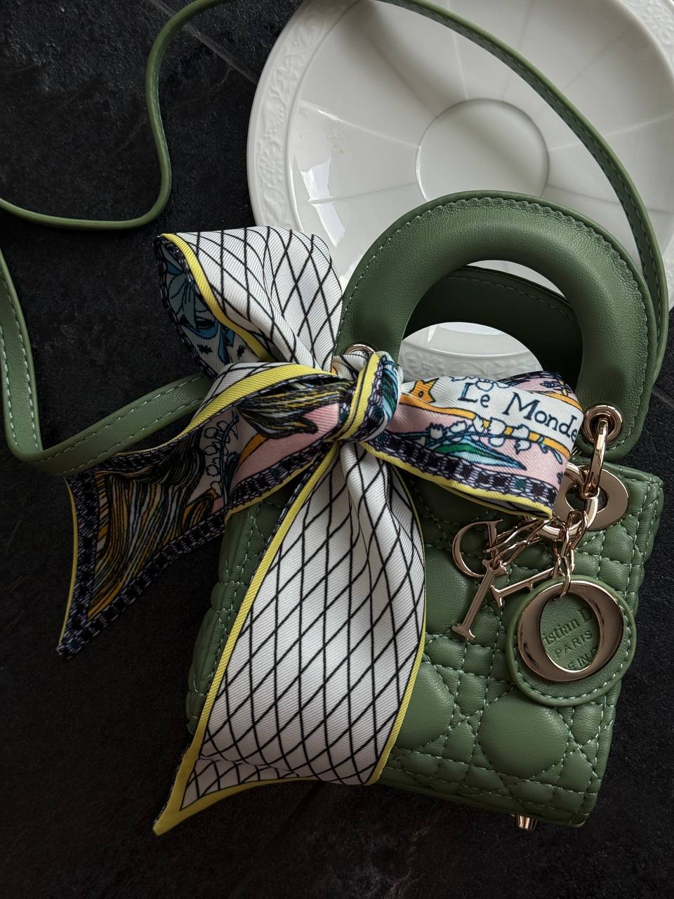 Dior Lady D-Joy Mikro Bag Green - 10