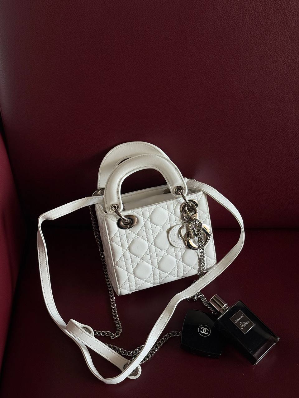 Dior Lady D-Joy Mikro Bag White - 12