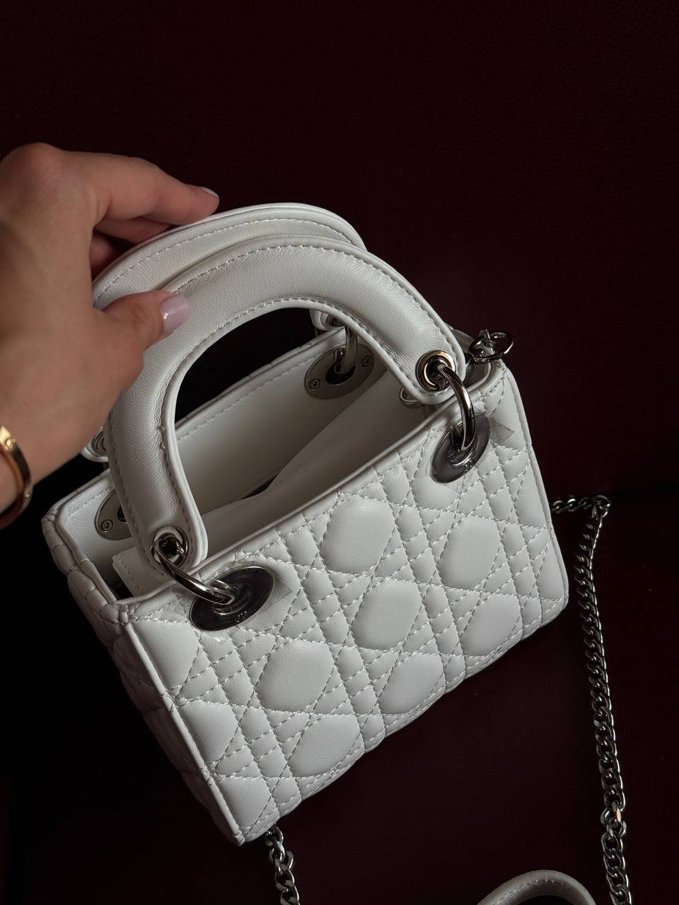 Dior Lady D-Joy Mikro Bag White - 15