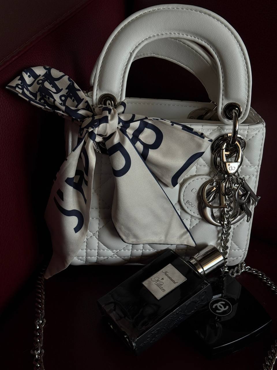 Dior Lady D-Joy Mikro Bag White - 9