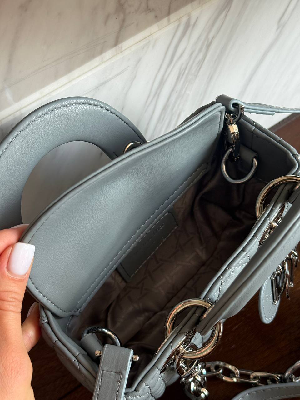 Dior Lady D-Joy Small Bag Grey - 10