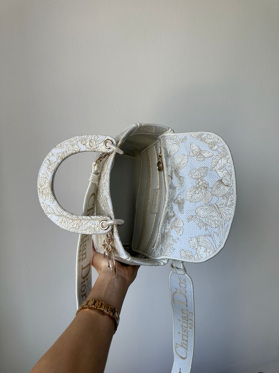 Dior Medium Lady D-Lite Bag Toile de Jouy Embroidery - 10