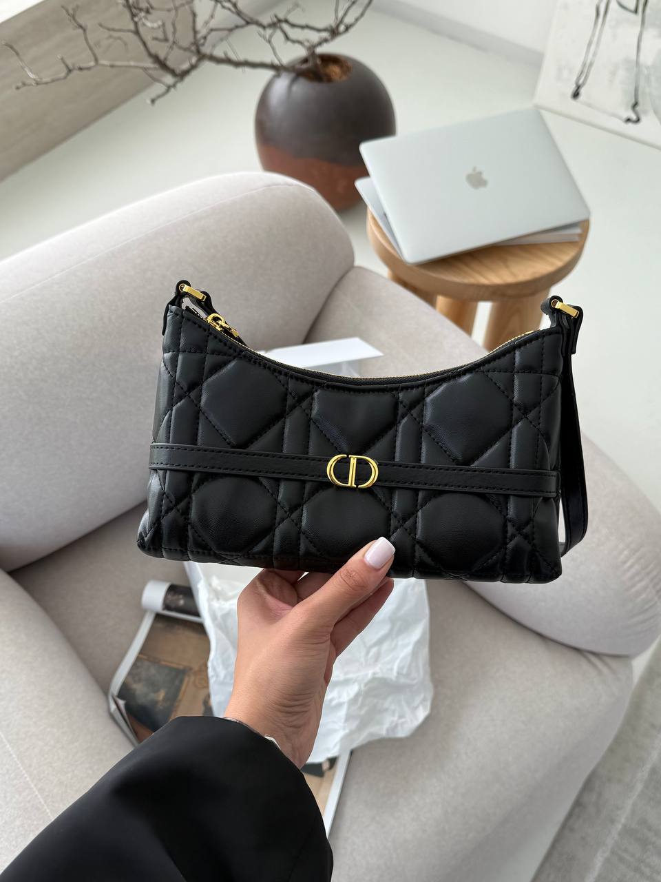 Dior Miss Caro Cigale Mini Bag Black - 3