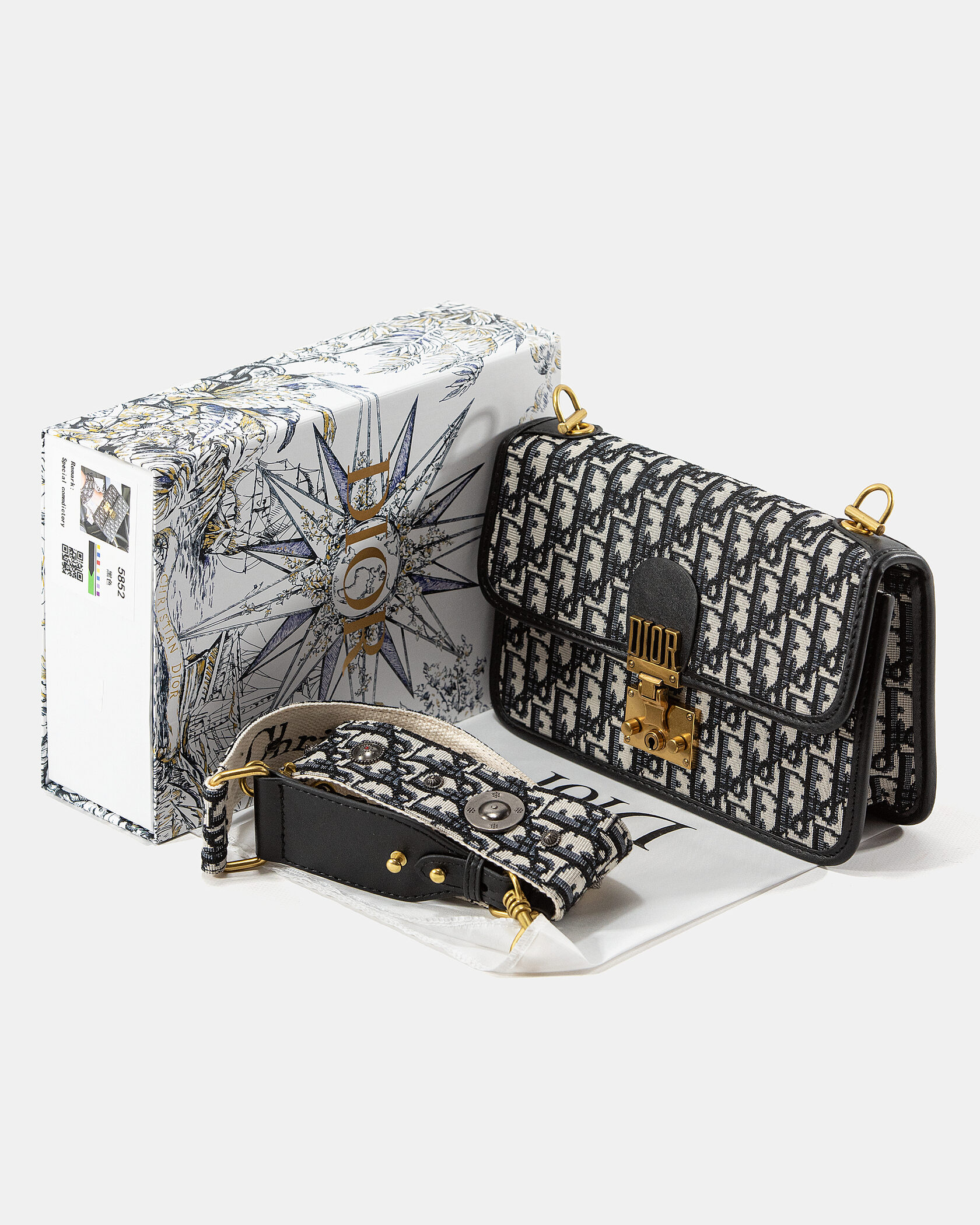 Dior Oblique Denim Medium C’est oblique Jacquard Shoulder bag - 2