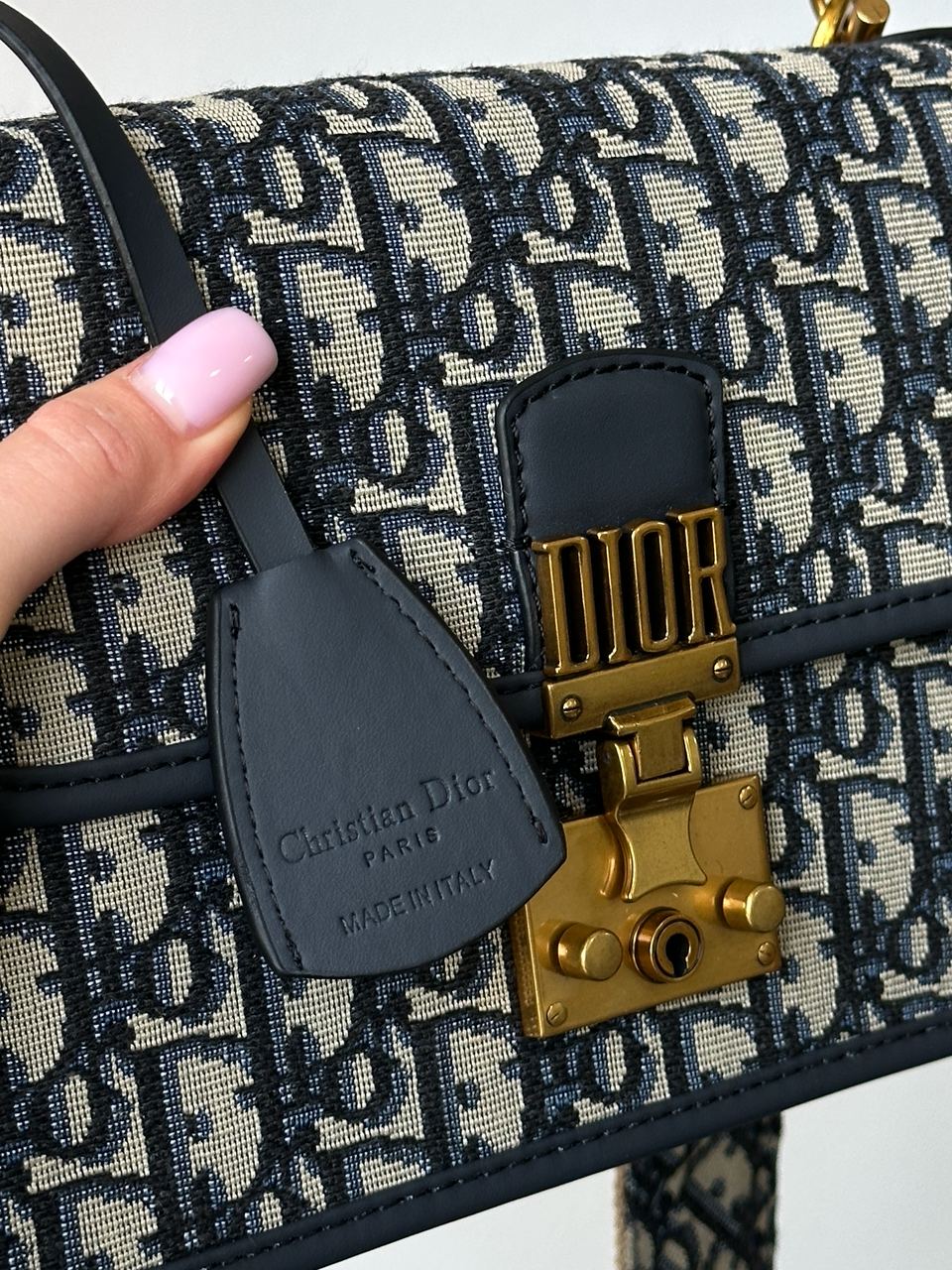 Dior Oblique Denim Medium C?est oblique Jacquard Shoulder bag - 3