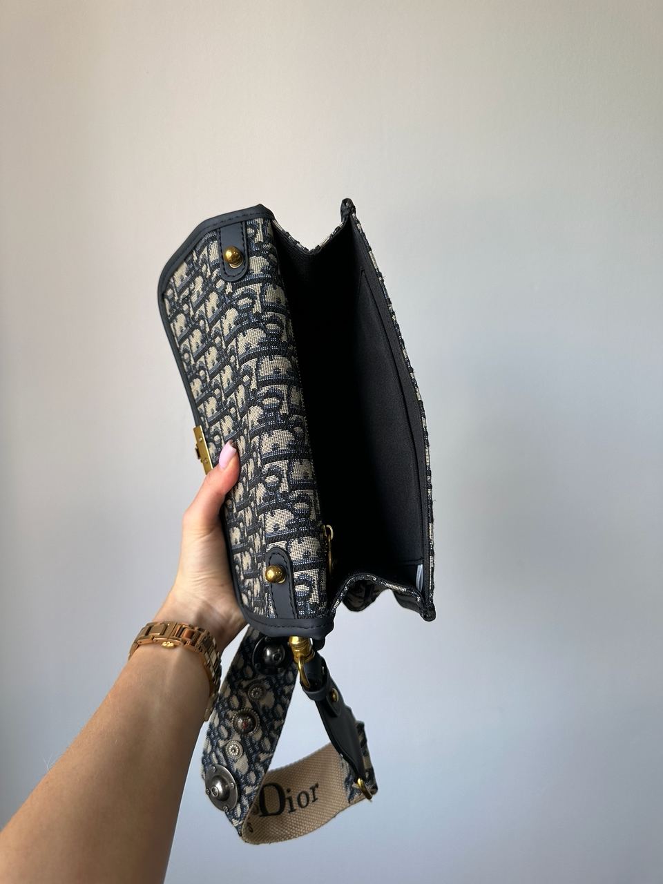 Dior Oblique Denim Medium C?est oblique Jacquard Shoulder bag - 8