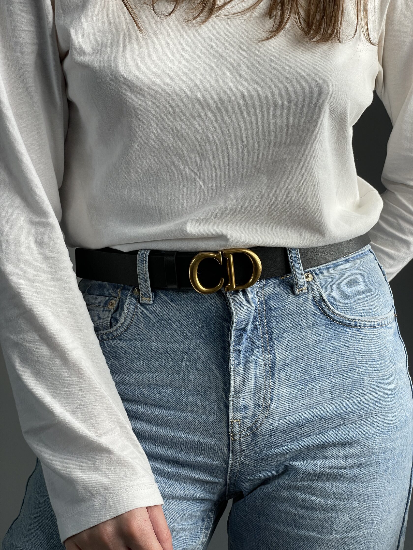 Dior Saddle Belt Black Ultrasmooth Calfskin Gold - 3