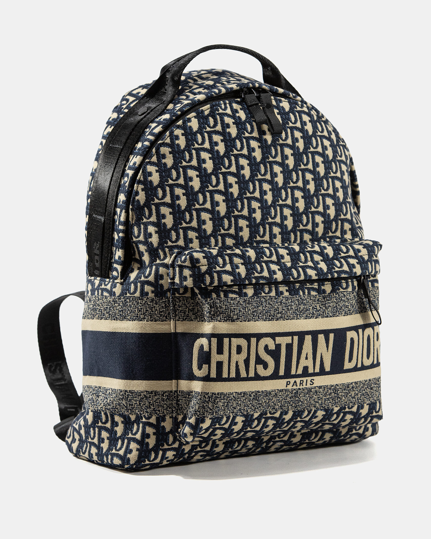 Dior Travel Backpack Dior Oblique Jacquard Blue - 4