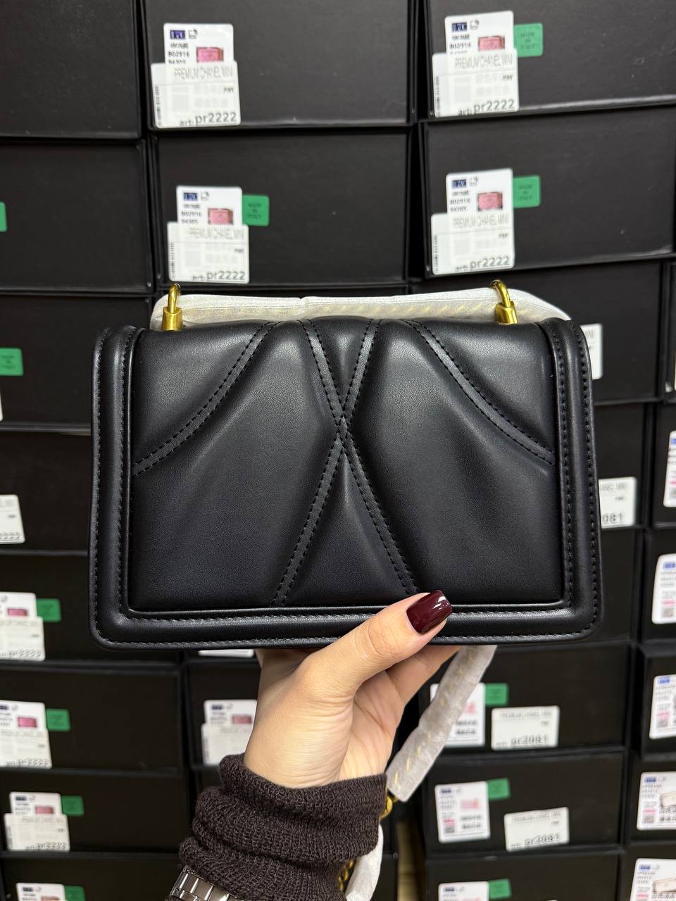 Dolce &amp; Gabbana Devotion Small Quilted Leather Shoulder Bag in Black - 14