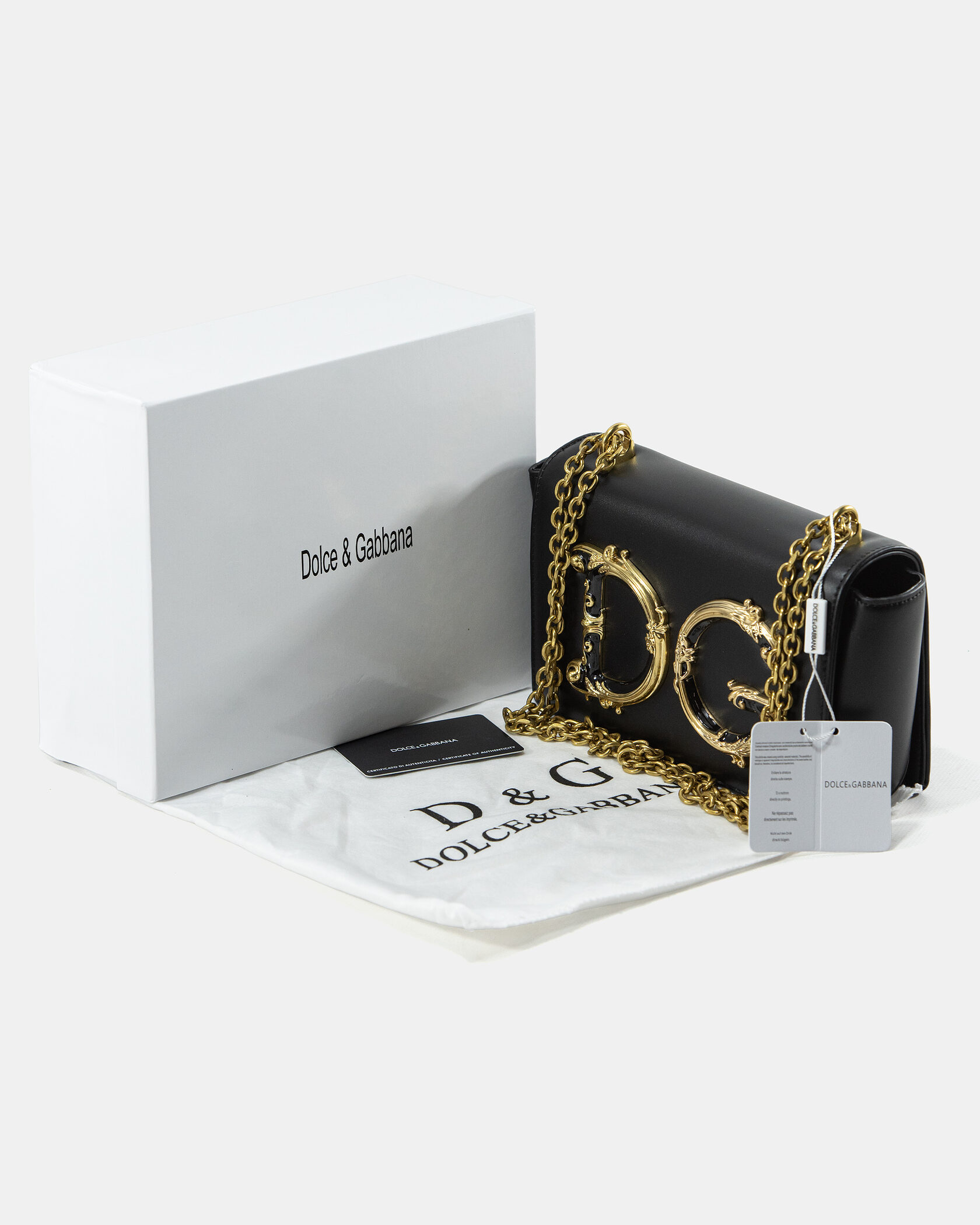 Dolce &amp; Gabbana DG Girls black leather shoulder bag - 2