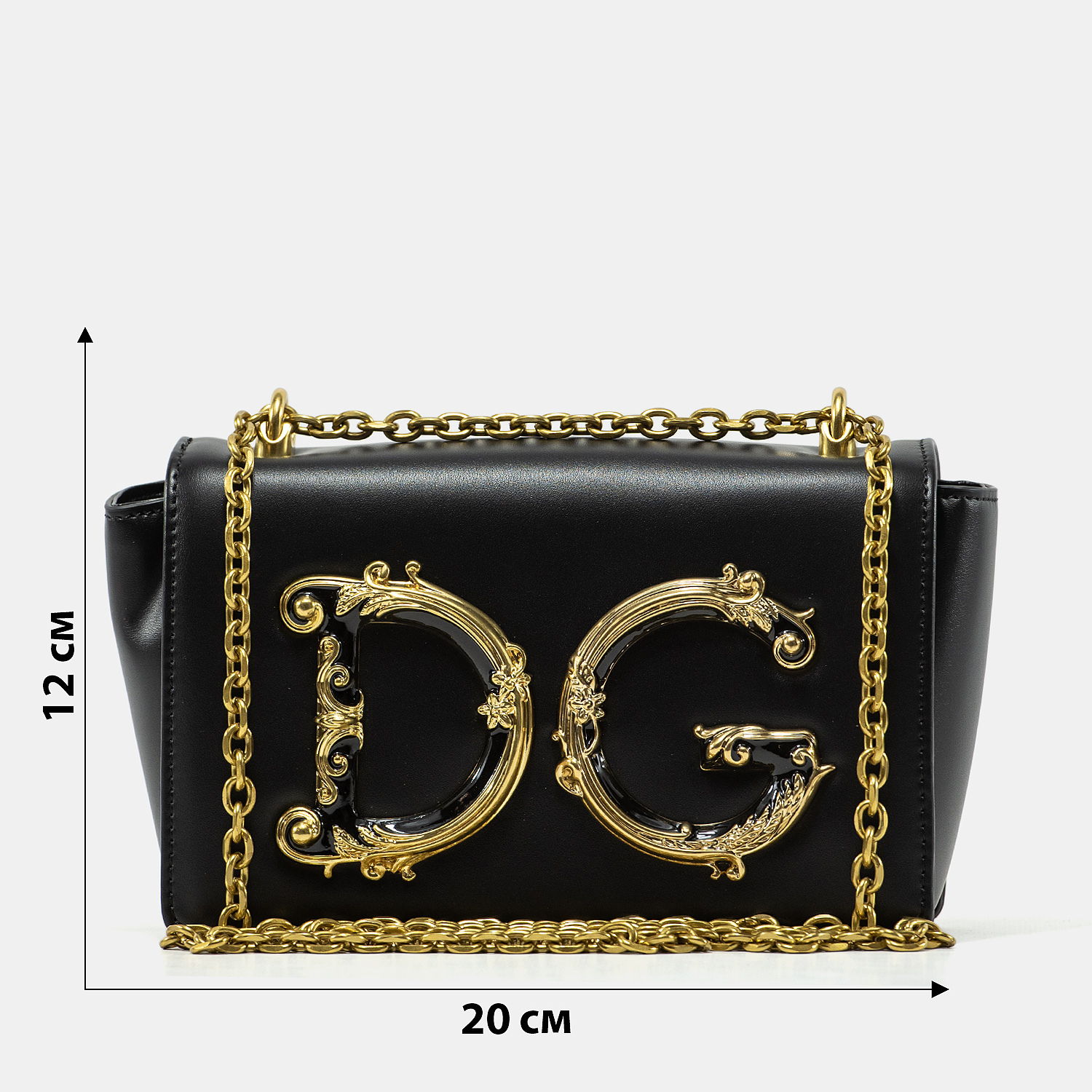 Dolce &amp; Gabbana DG Girls black leather shoulder bag - 3