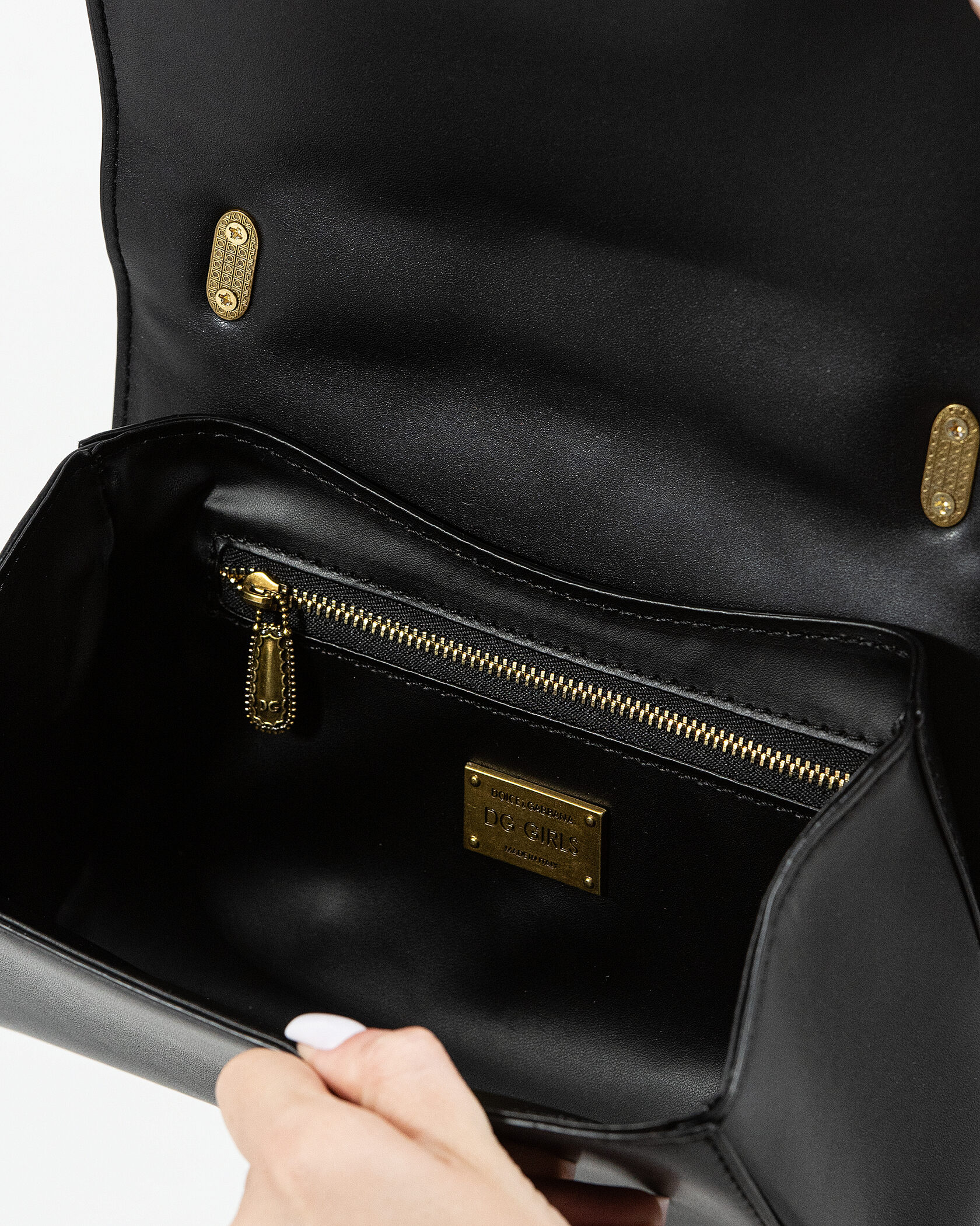 Dolce&amp;Gabbana Medium Devotion Bag in Quilted Nappa Leather Black - 14