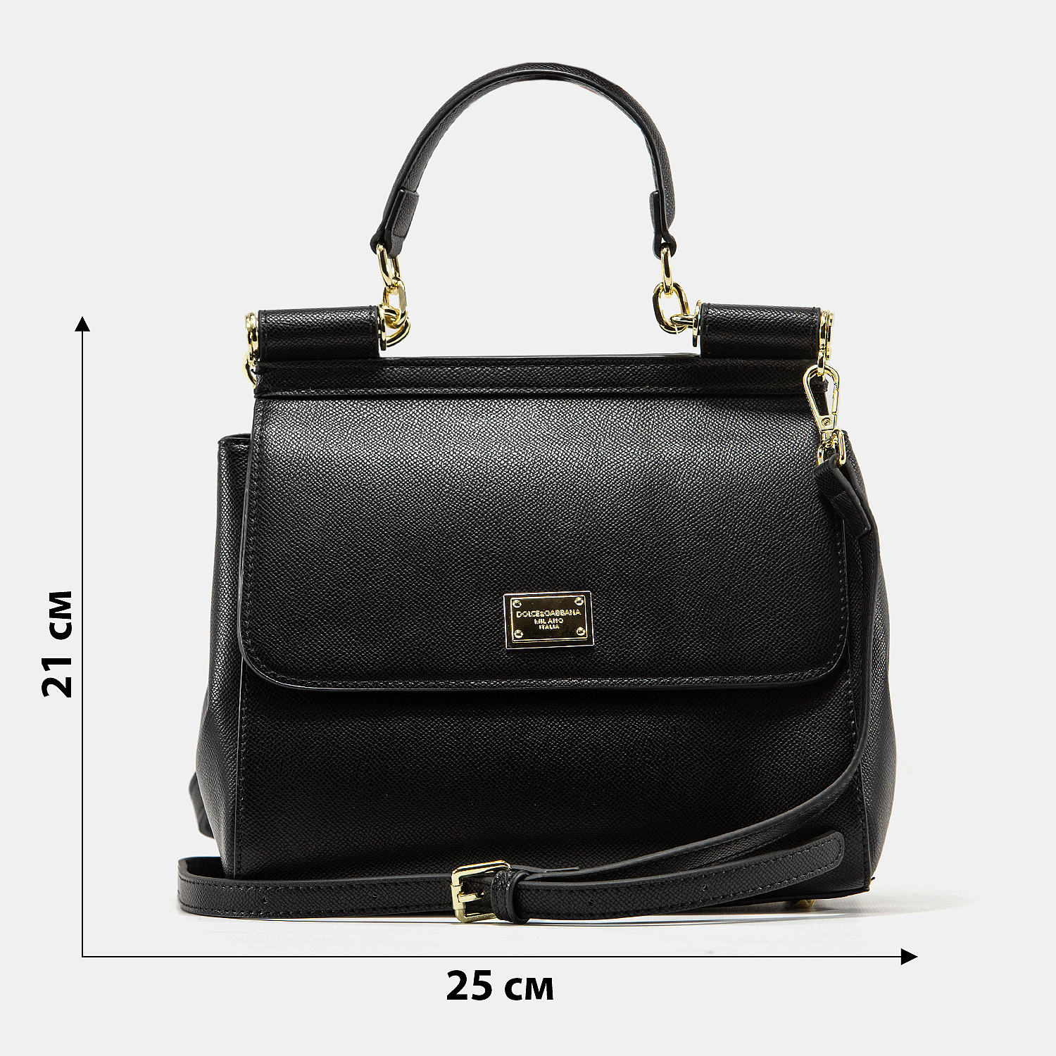 Dolce &amp; Gabbana Medium Sicily Black Bag - 3