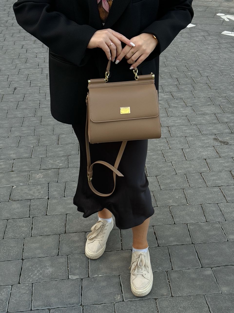 Dolce&amp;Gabbana Sicily Medium Elongated Beige - 6