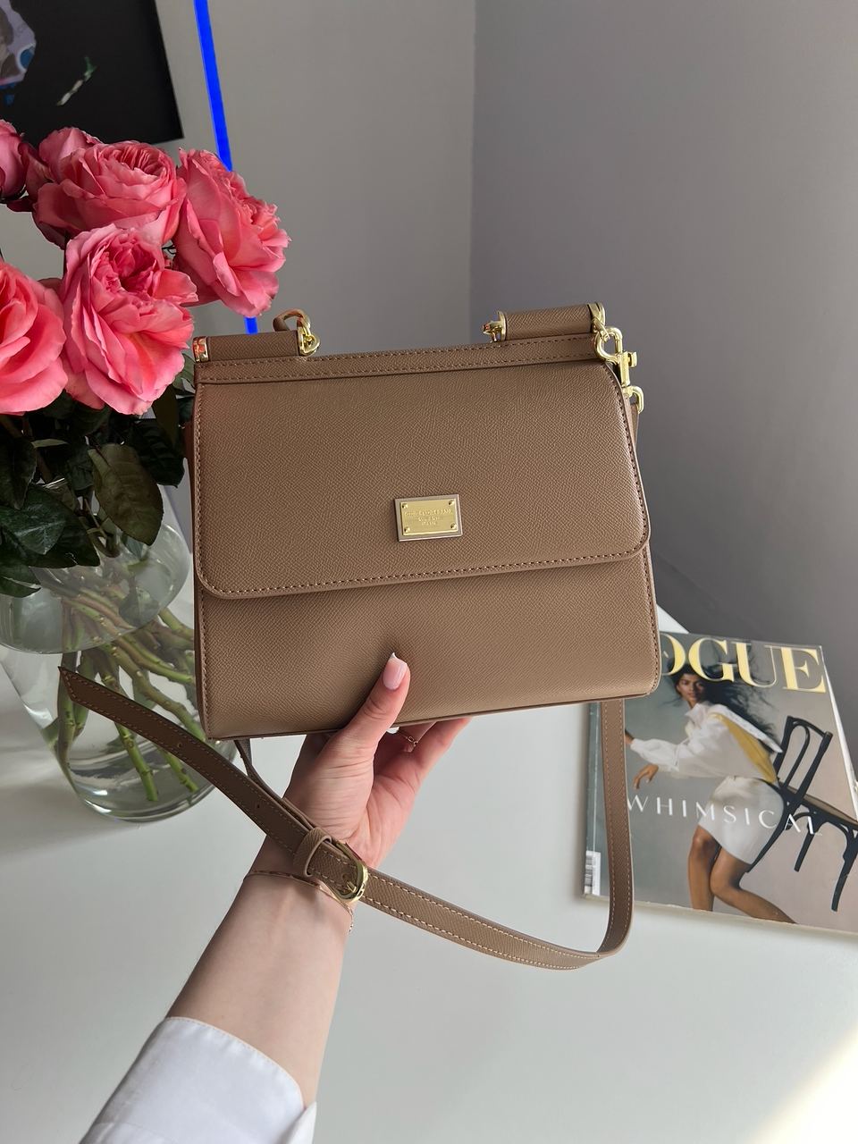 Dolce&amp;Gabbana Sicily Medium Elongated Beige - 8