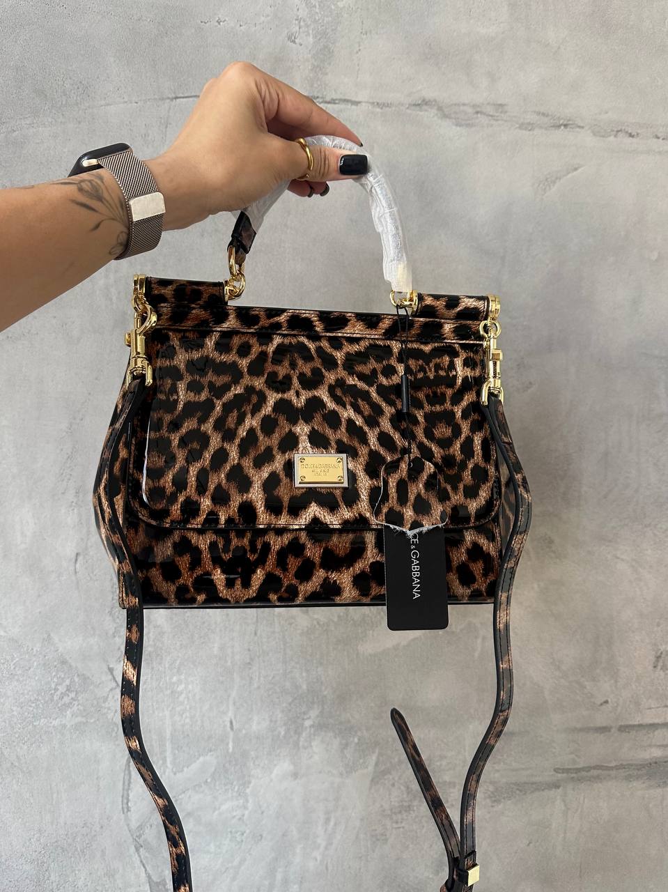 Dolce&amp;Gabbana Sicily Medium Elongated Leopard - 2