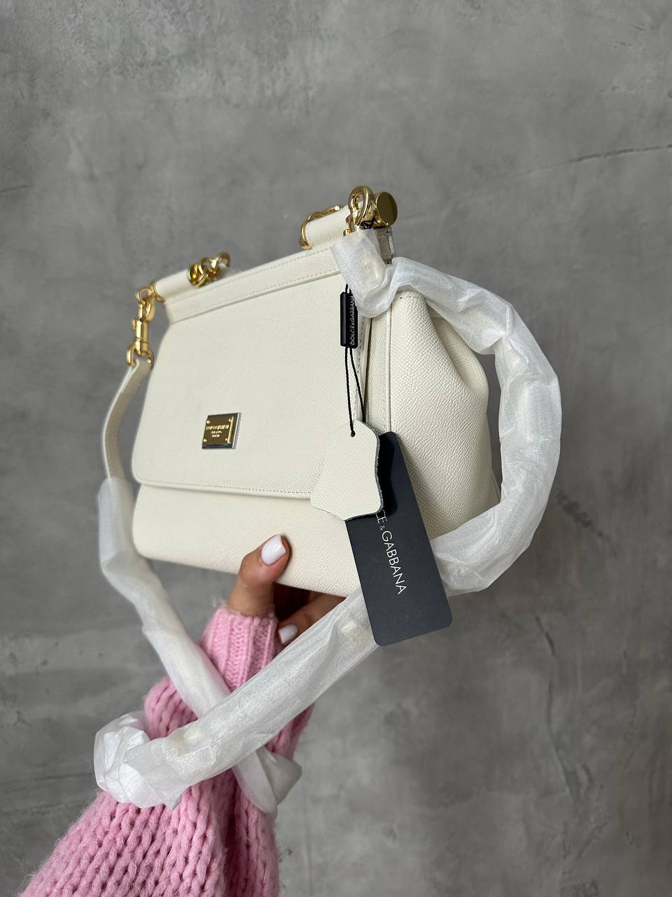 Dolce&amp;Gabbana Sicily Medium Elongated White - 3