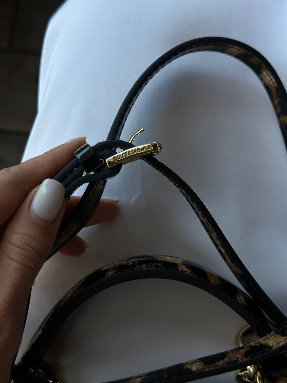 Dolce &amp; Gabbana Sicily Micro Leopard Print Patent Leather Bag - 14