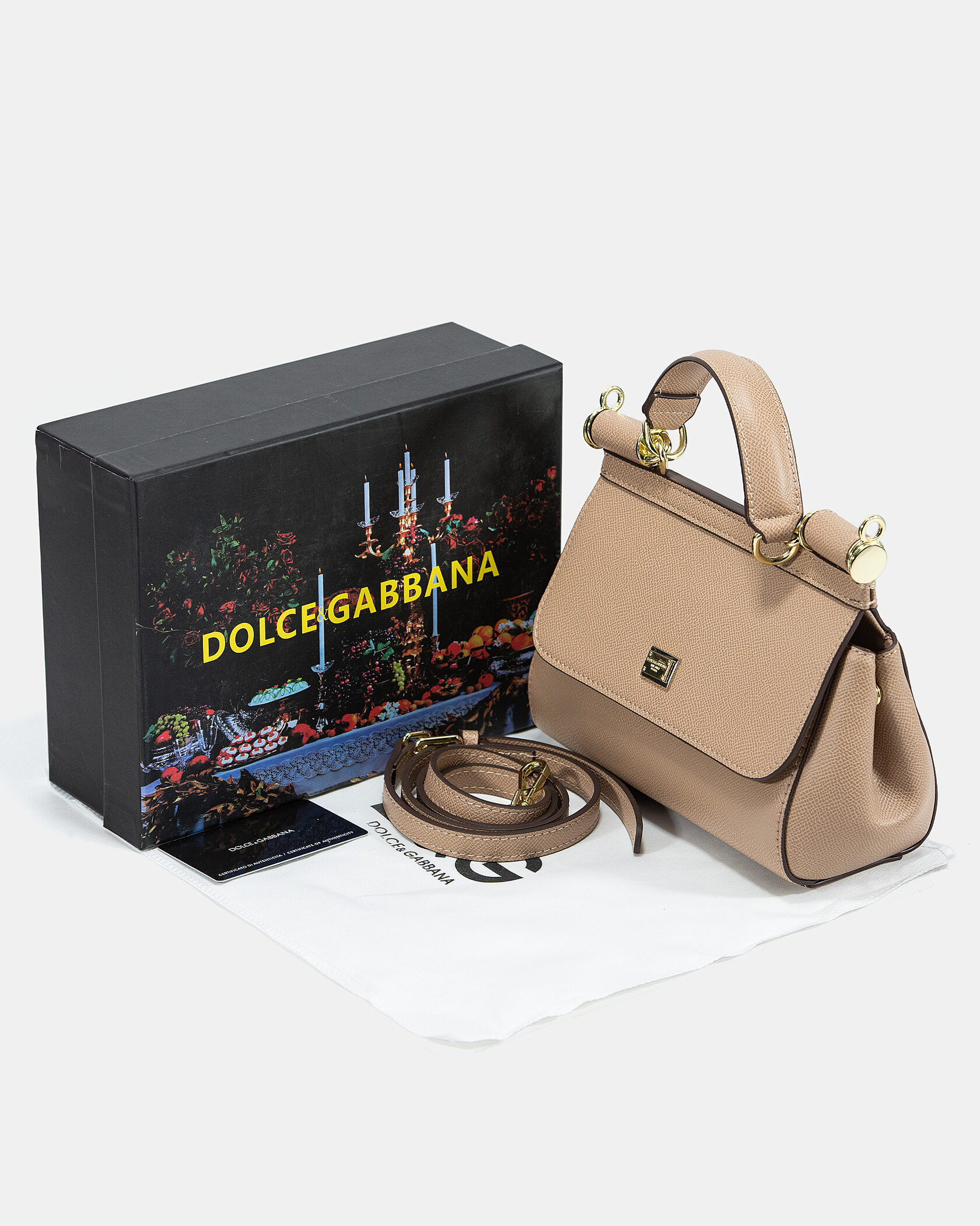 Dolce &amp; Gabbana Sicily Mini Beige Bag - 2