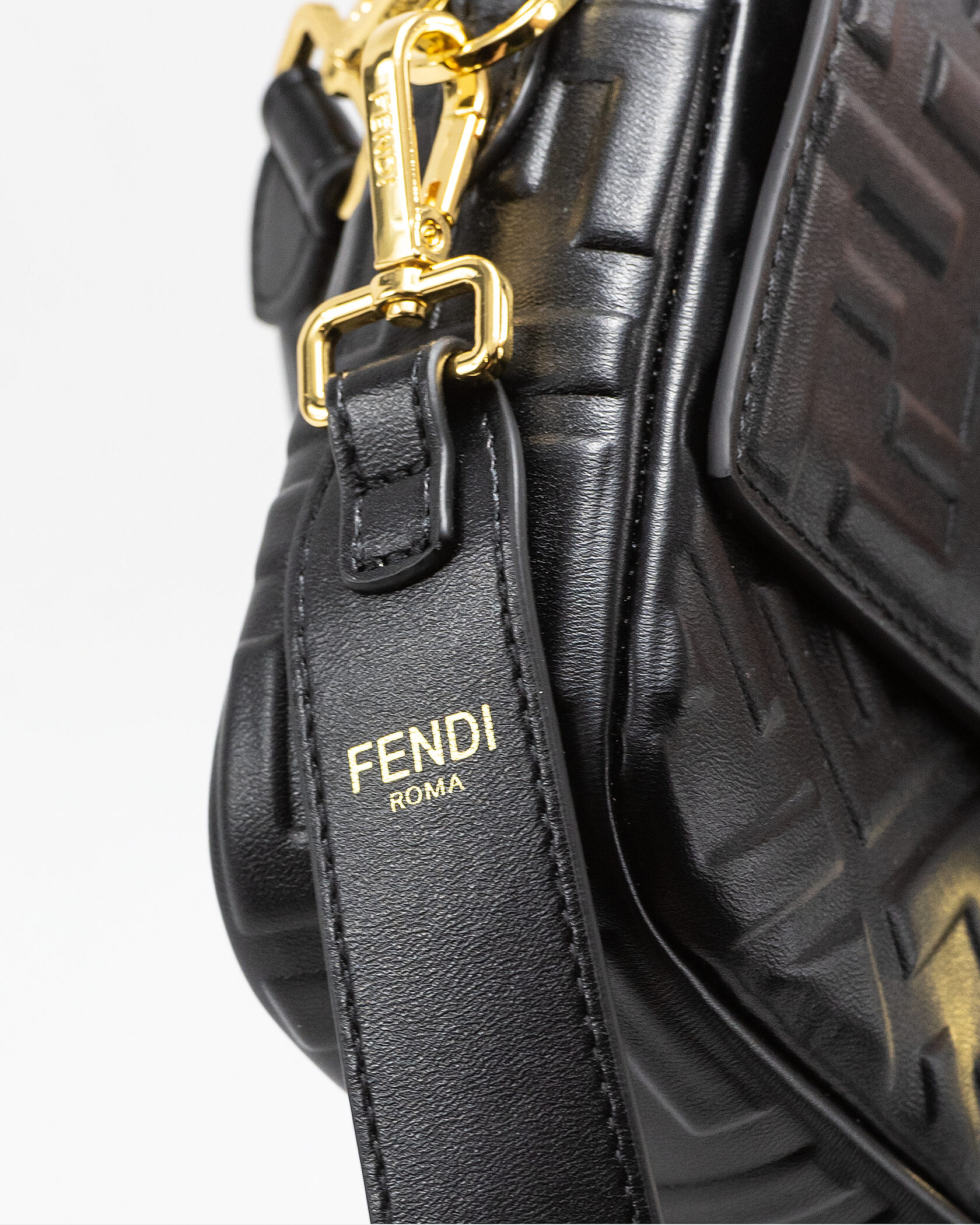 Fendi Baguette Black Leather Bag - 10