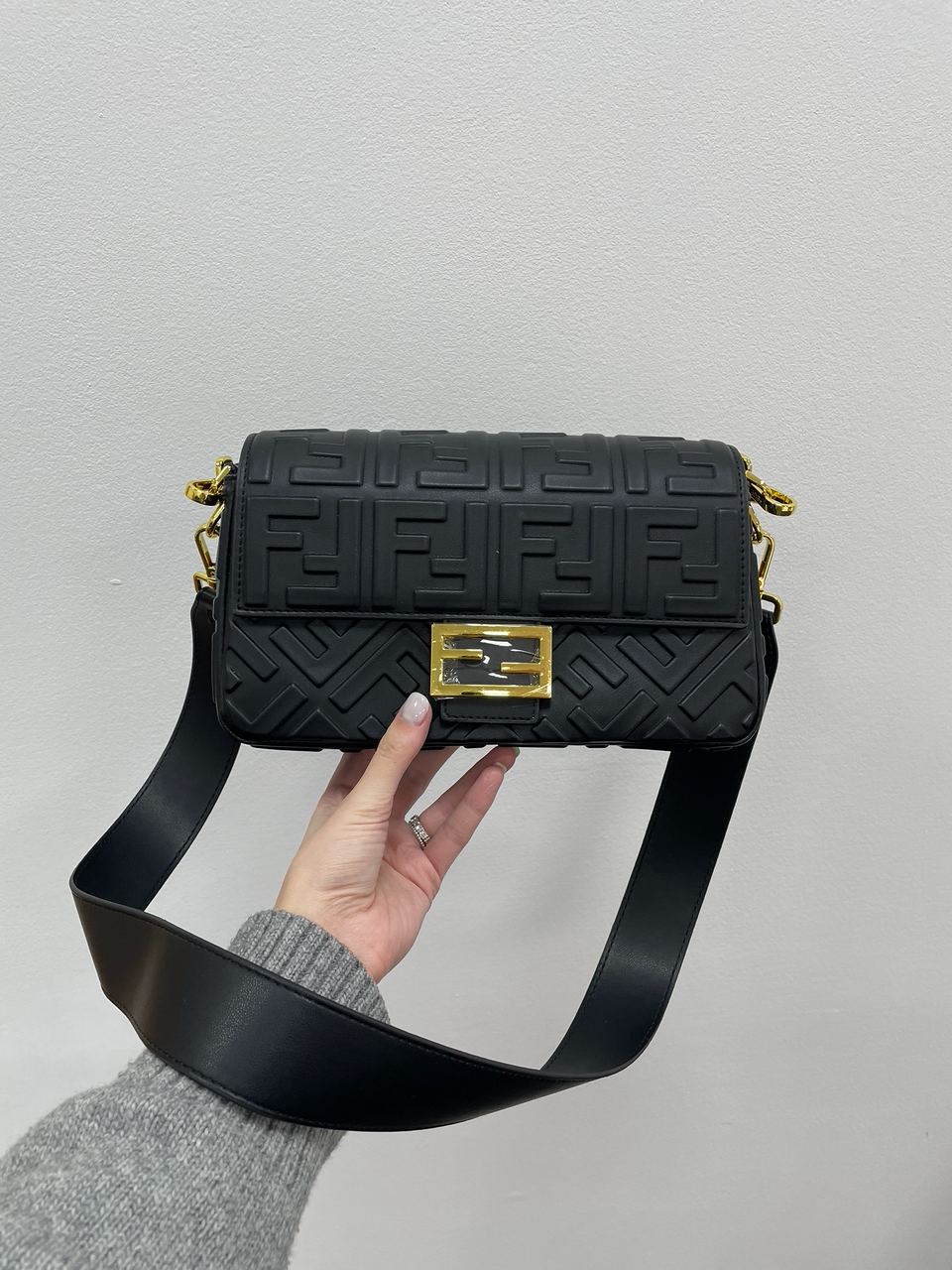 Fendi Baguette Black Leather Bag - 9