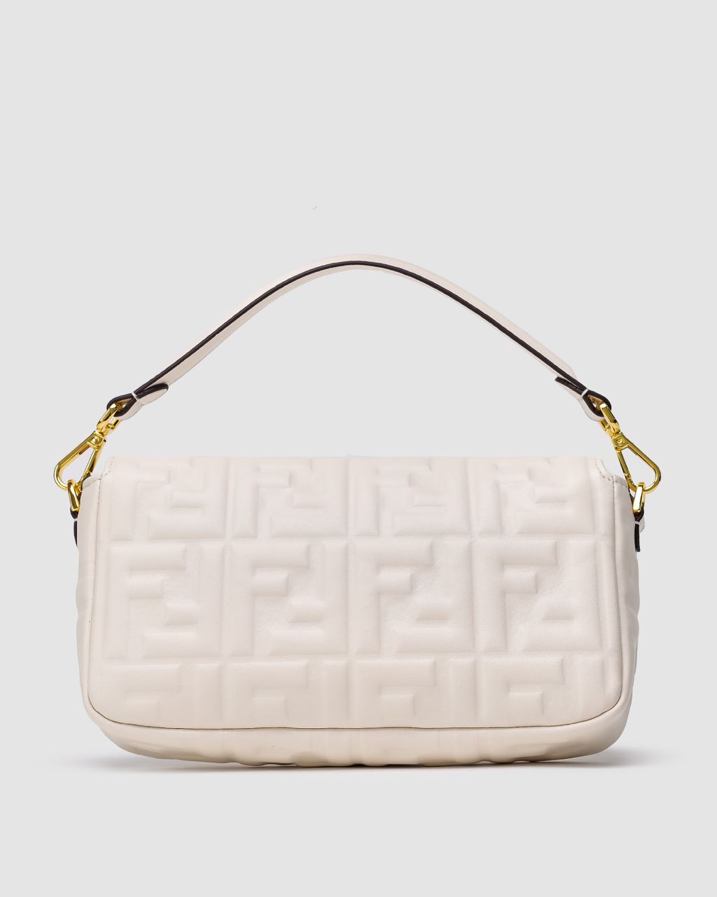 Fendi Baguette Cream Leather Bag - 13
